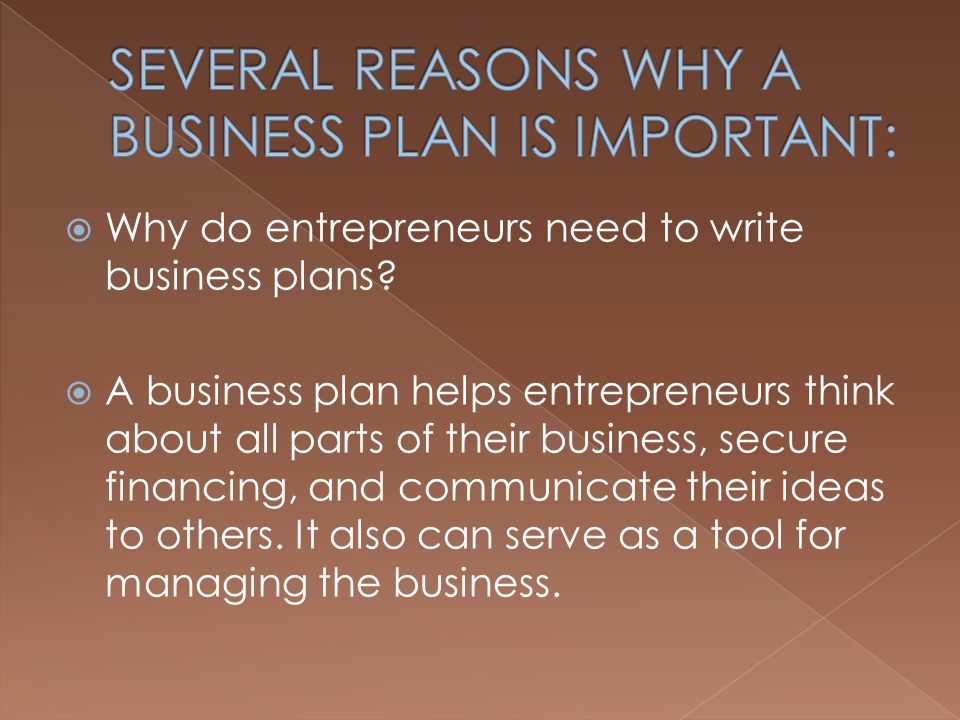 Why Do You Need A Business Plan?